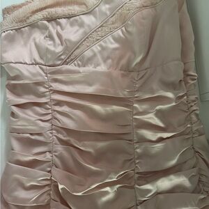 XOXO Blush Satin Dress